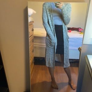Long knit sweater